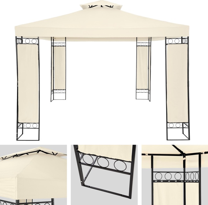 Image du produit tectake Tonnelle 3,9 x 2,9 m LEYLA (390 cm, 290 cm)