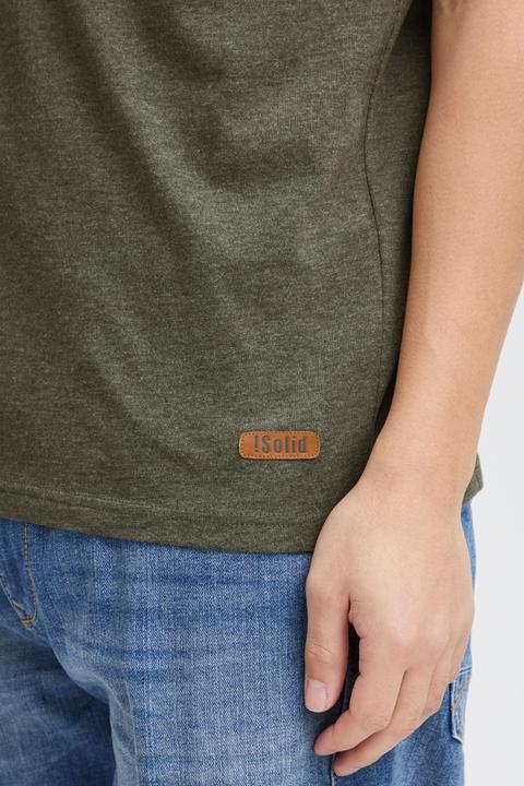 Immagine prodotto Solid Volker T-Shirt A Maniche Corte Maglietta Da Uomo Con Collo Grandad (L)