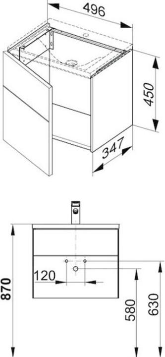 Immagine prodotto Keuco Mobiletto ROYAL REFLEX 496x450x347mm Ans li ant (49,5 x 35 x 45 cm)