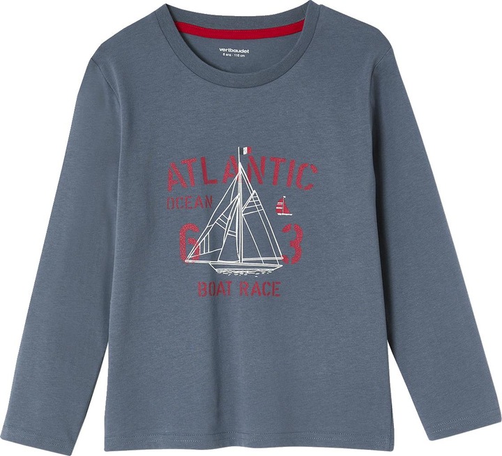 Actual product image Vertbaudet 2-pack boys' pyjamas with boat, jersey (110)