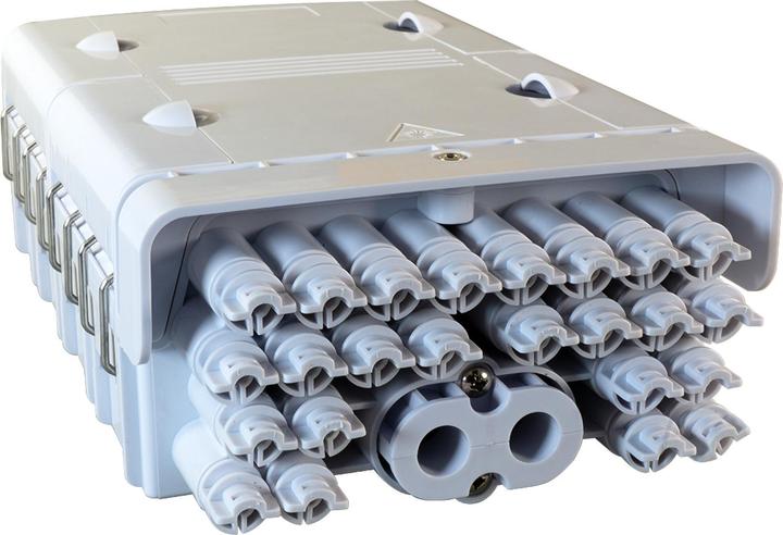 Image du produit EFB Elektronik Boîtier de raccordement FTTH IP65 pour 48 fibres, 24 raccords et logement de surlongueur de fibre