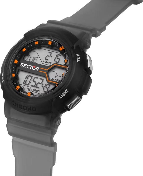 Produktbild Sector R3251547001 EX-39 Herren Digitaluhr 44mm 10ATM (Digitaluhr, 44 mm)