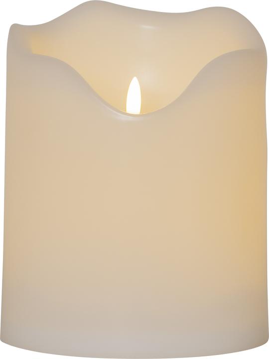 Image du produit Star Trading Bougie LED pilier flamme grand 16 cm x 20 cm, blanc (1 x)