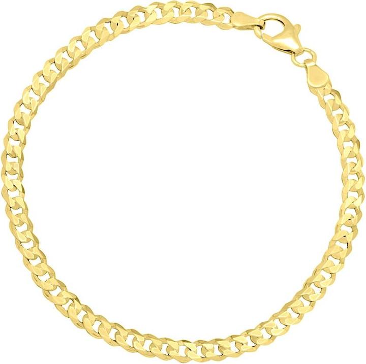 Produktbild Candy Panzer-Armband Hemera 3.3 mm, 925 Sterling Silber, vergoldet (17 cm, 925 Sterling Silber, 18k vergoldet)