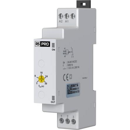 RS PRO Zeitrelais, DIN-Schienen, 2  30s, 24  240, Relais