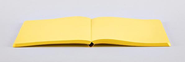 Actual product image Nuuna Not White L LIGHT, yellow (22 x 16.5 cm, Plain, Soft cover)