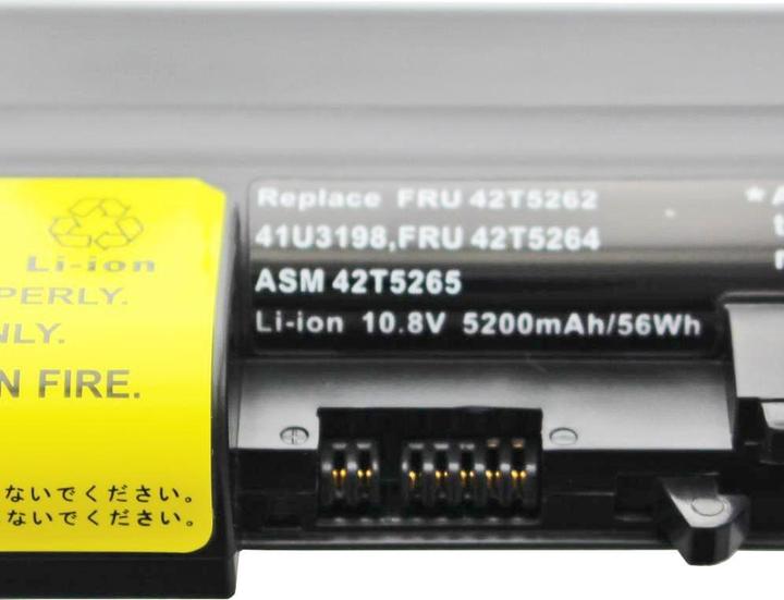 Produktbild Lenovo Akku Thinkpad R61 Serie, R400 Serie, T61 Serie (6 Zellen, 5200 mAh)
