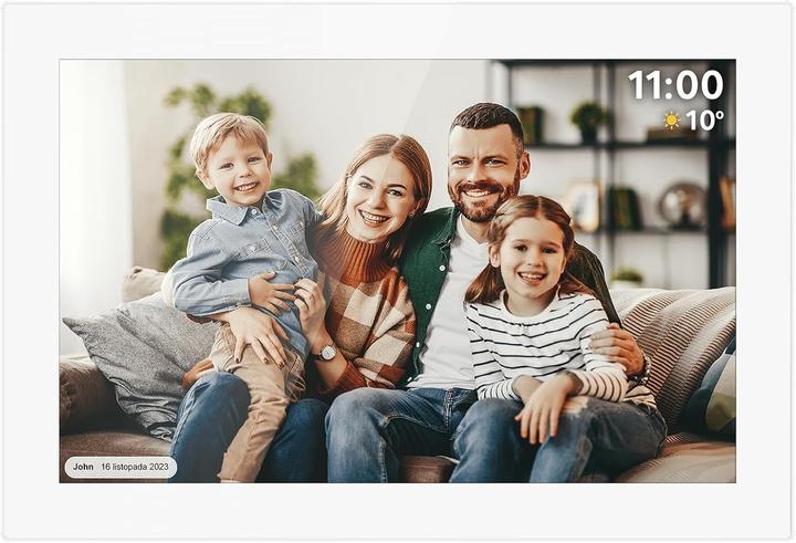 Image du produit Krüger&Matz Kruger&Matz cadre photo numérique FRAMEO Wi-Fi 10 1" blanc (10.10")