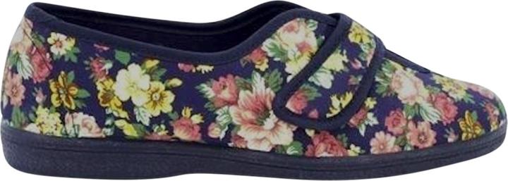 Actual product image Universal Textiles Wilma slippers with velcro fastening floral pattern (43)