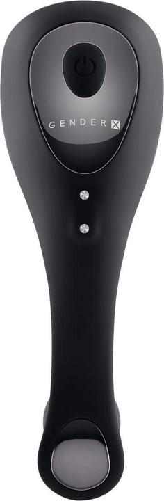 Actual product image Gender X Back It Up Vibrating Plug and Cockring - Black