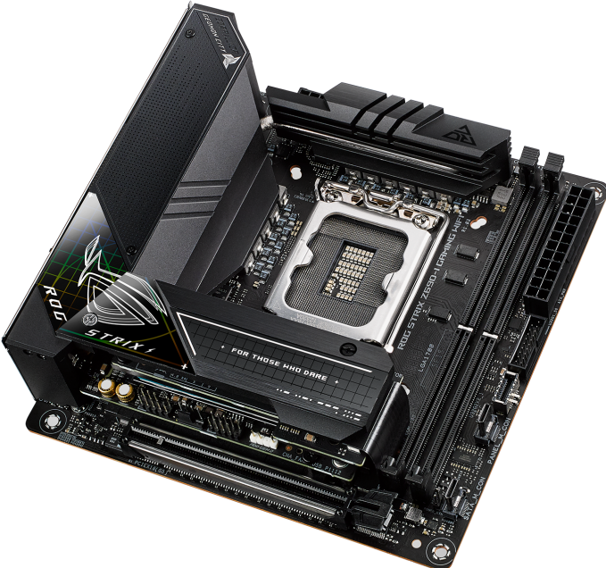 Productafbeelding ASUS ROG STRIX Z690-I GAMING WIFI (LGA 1700, Intel Z690 (DDR5), Mini-ITX)