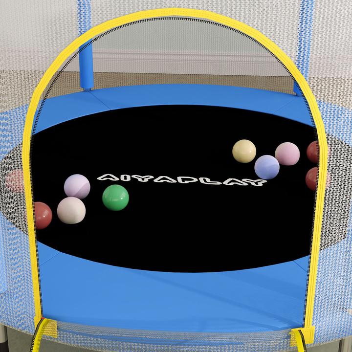 Image du produit Aiyaplay Kinder Trampolin Stahl, Kunststoff Blau+Gelb (140 cm)