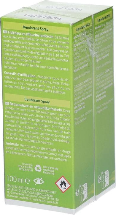 Produktbild Weleda 2er-Set Deodorants - 2 x 100 ml (Spray, 200 ml)