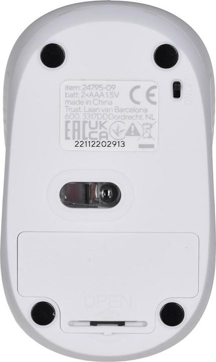 Produktbild Trust Primo Wireless Mouse Matt White (Kabellos)