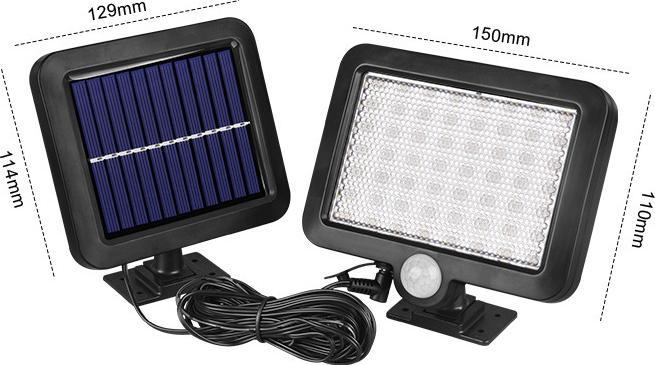 Actual product image ProPlus LED floodlight solar + sensor (IP44)