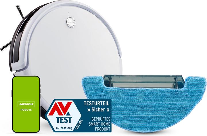 Produktbild Medion S15 SW Robot vacuum cleaner (50070905) (Saugwischroboter)