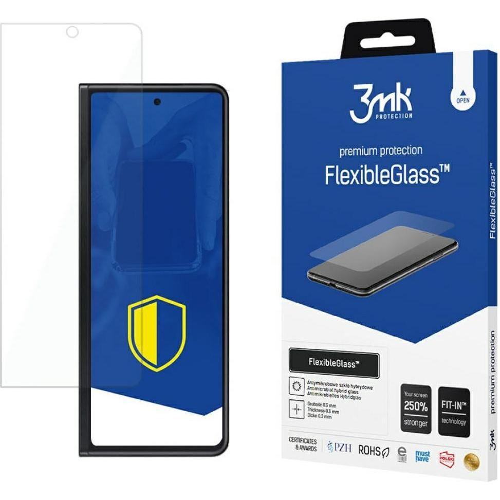 3MK FlexibleGlass for Samsung Galaxy Z Fold 3 5G (1 Stück, Samsung Galaxy Z Fold3), Smartphone Schutzfolie