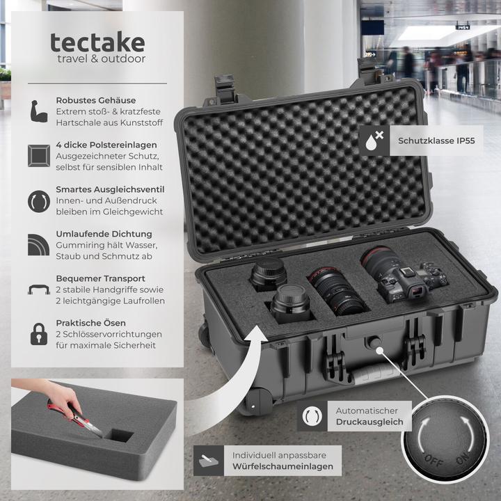 Produktbild tectake Transportkoffer (Fotokoffer, 27 l)