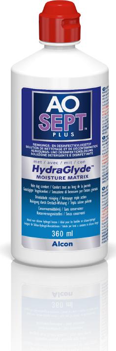 Produktbild AOSept HydraGlyde, Peroxid Reinigungs- und Desinfektionslösung, 360 ml (Peroxid-System, 360 ml)