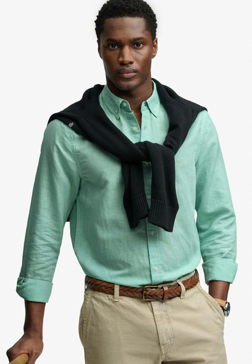 Immagine prodotto Superdry Baumwoll-Leinen-Hemd mit langen Ärmeln (S)
