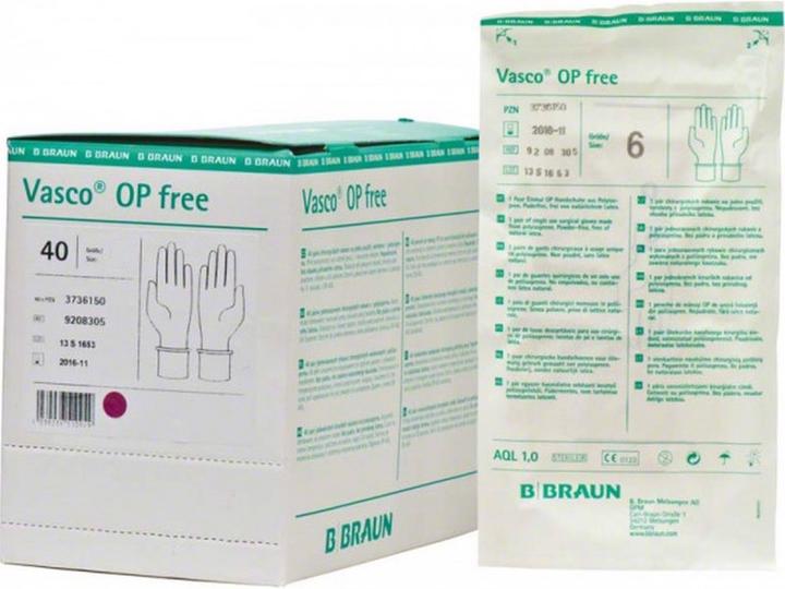 Produktbild B.Braun OP Free Handschuh Latexfrei Grösse 6.5 (40 Paar) (6.5)