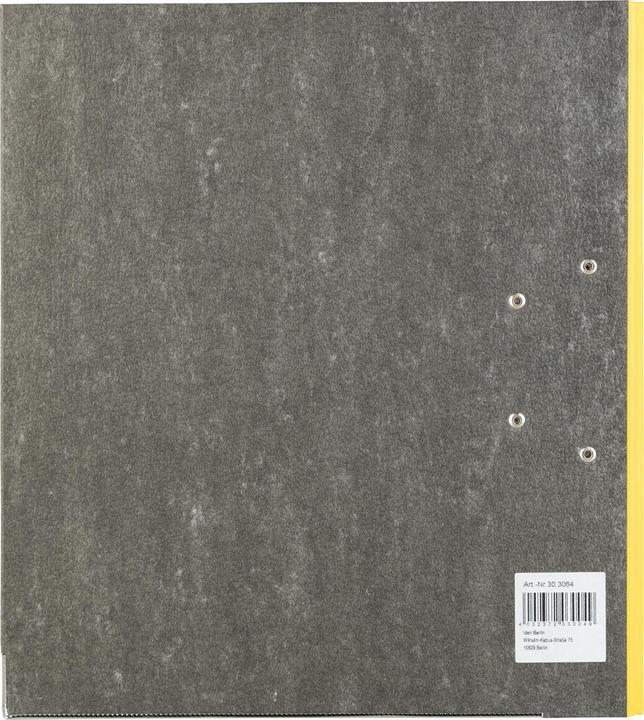 Actual product image Idena Folder A4 yellow 8cm cloud marble FSC mix (A4, 80 mm, 1 Piece)