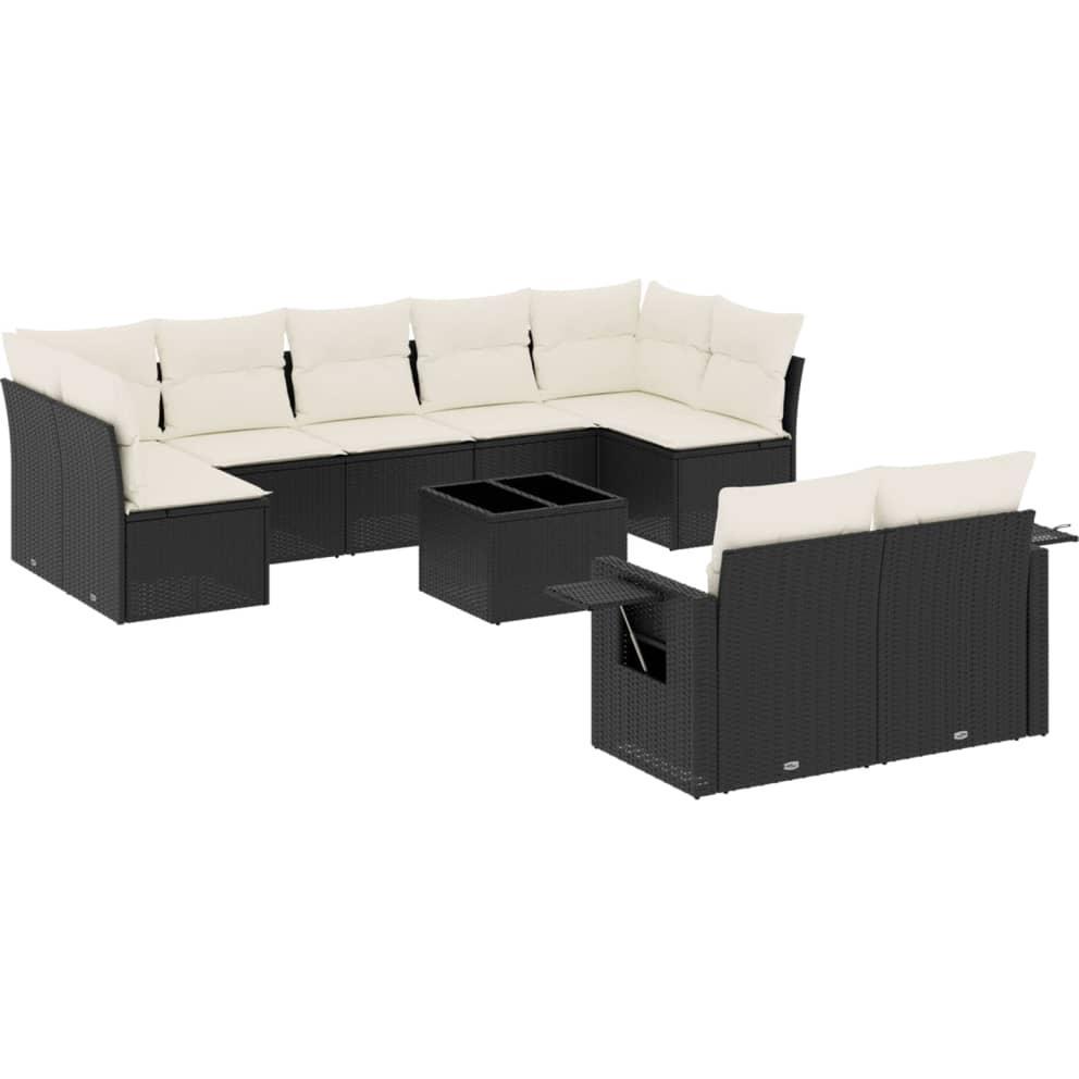 VidaXL, Gartenlounge, 10-tlg. Garten-Lounge-Set mit Kissen