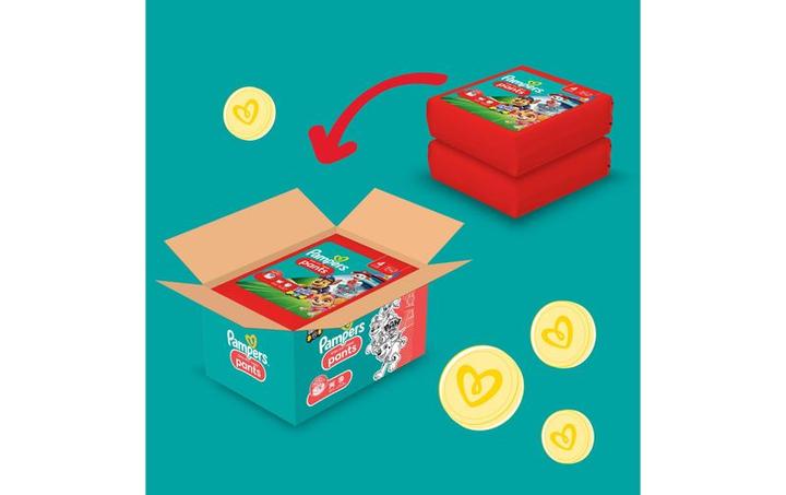 Actual product image Pampers Baby-Dry Pants Paw Patrol (Size 4, Monthly box, 180 pcs.)
