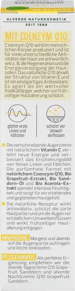 Produktbild dm alverde Augencreme Q10 (Augenpflege Crème, 15 ml, Tag + Nacht)