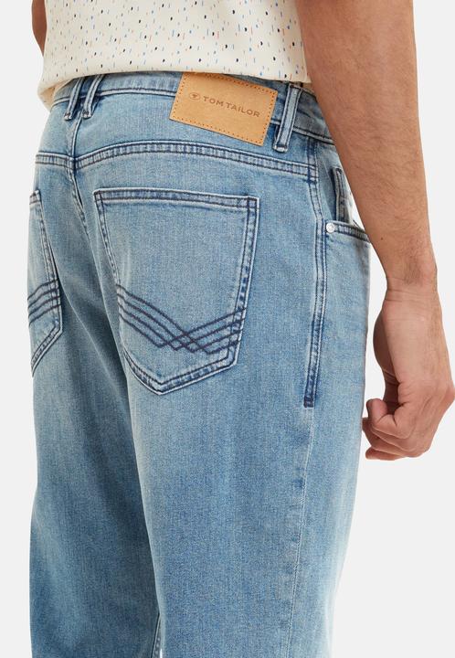 Produktbild Tom Tailor Hose MARVIN Straight Jeans im 5-Pocket-Style mit Reissverschluss und Knopf (W31/L32)