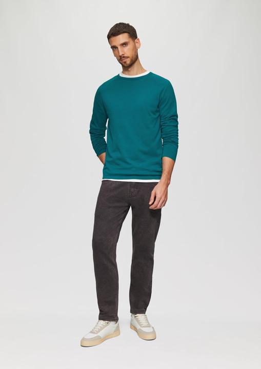 Produktbild S.Oliver Strickpullover Feinstrickpullover mit Raglanärmeln (S)