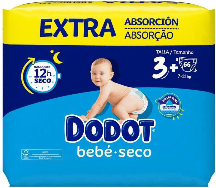 Image du produit Dodot Couches pour bébé (66 pcs)