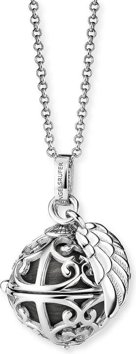 Produktbild Engelsrufer Halskette mit Flügel Perlmutt Grau Silber (925er Silber, Messing, 45 - 50 cm)