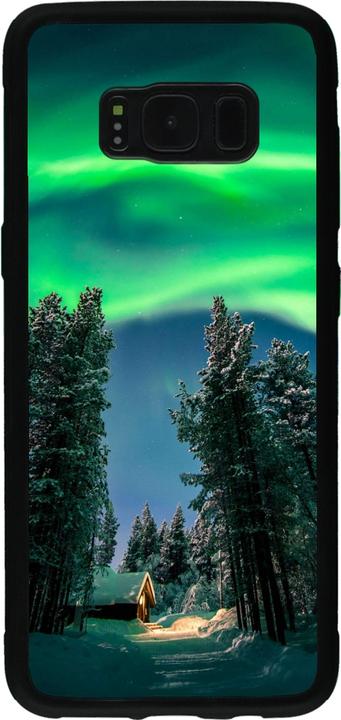 Produktbild PhoneLook Hülle Silikon schwarz Winter 22 Northern Lights (Samsung Galaxy S8)
