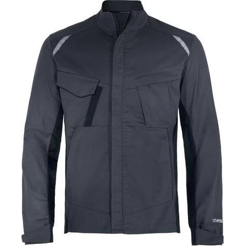 Uvex Safety, Arbeitsjacke, Arbeitsjacke uvex suXXeed industry grau, anthrazit 4XL (4XL)