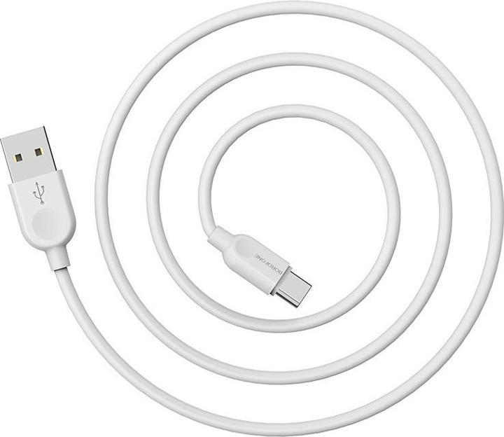 Immagine prodotto Borofone Kabel BX14 LinkJet - USB auf Typ C - 3A 1 Meter Weiss (1 m)