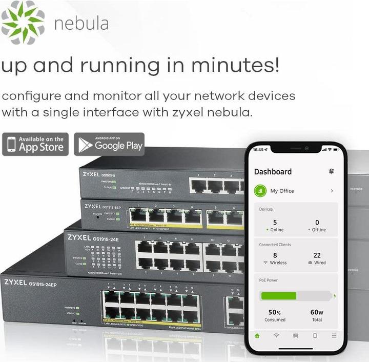 Immagine prodotto Zyxel GS191524EP (24 porte)