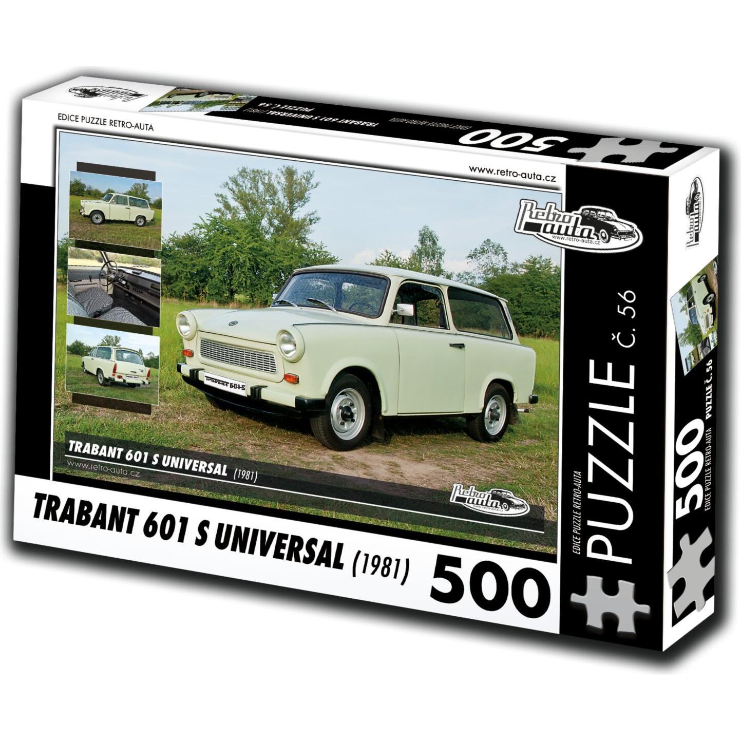 Thumbnail - Retro-auta Puzzle Nr. 56 Trabant 601 S Universal (1981) 500 Teile (500 Teile)