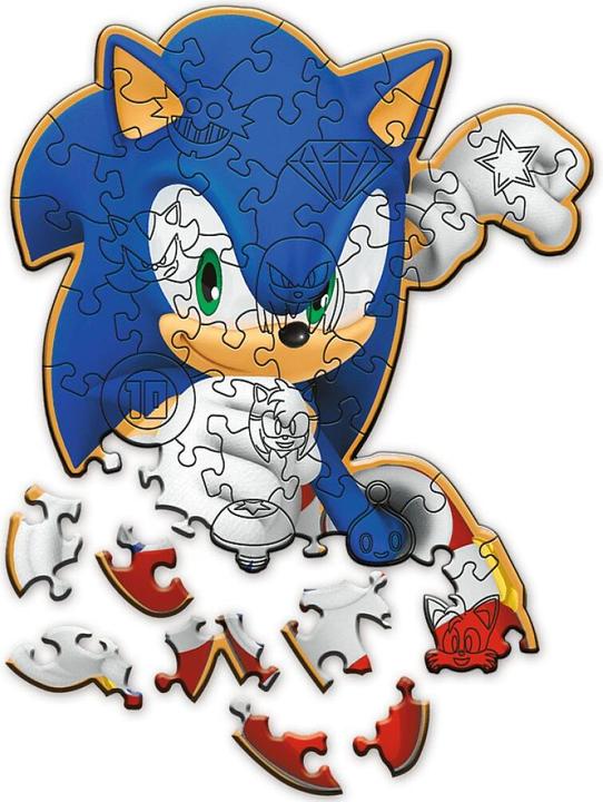 Immagine prodotto Trefl Puzzle di legno Junior 50 - Sonic (50 pezzi)