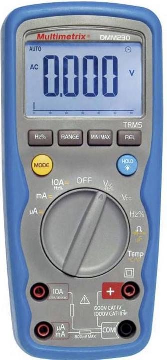 Produktbild Multimetrix Hand Multimeter DMM 230 (CAT III 1000V, CAT IV 600V)