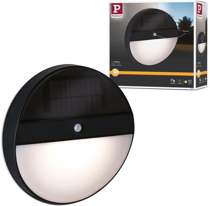 Actual product image Paulmann Solar Wall Light Eloise (100 lm, IP44)
