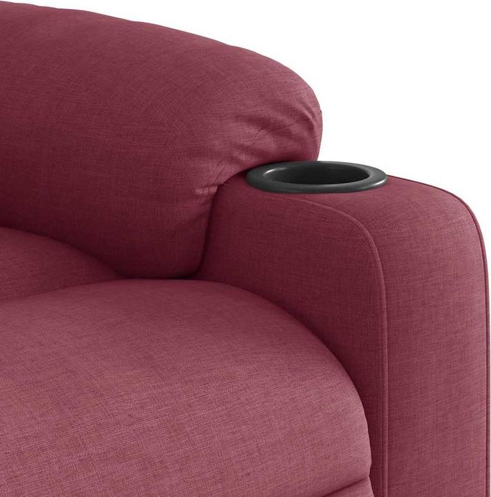 Actual product image VidaXL Massage chair electric wine red fabric