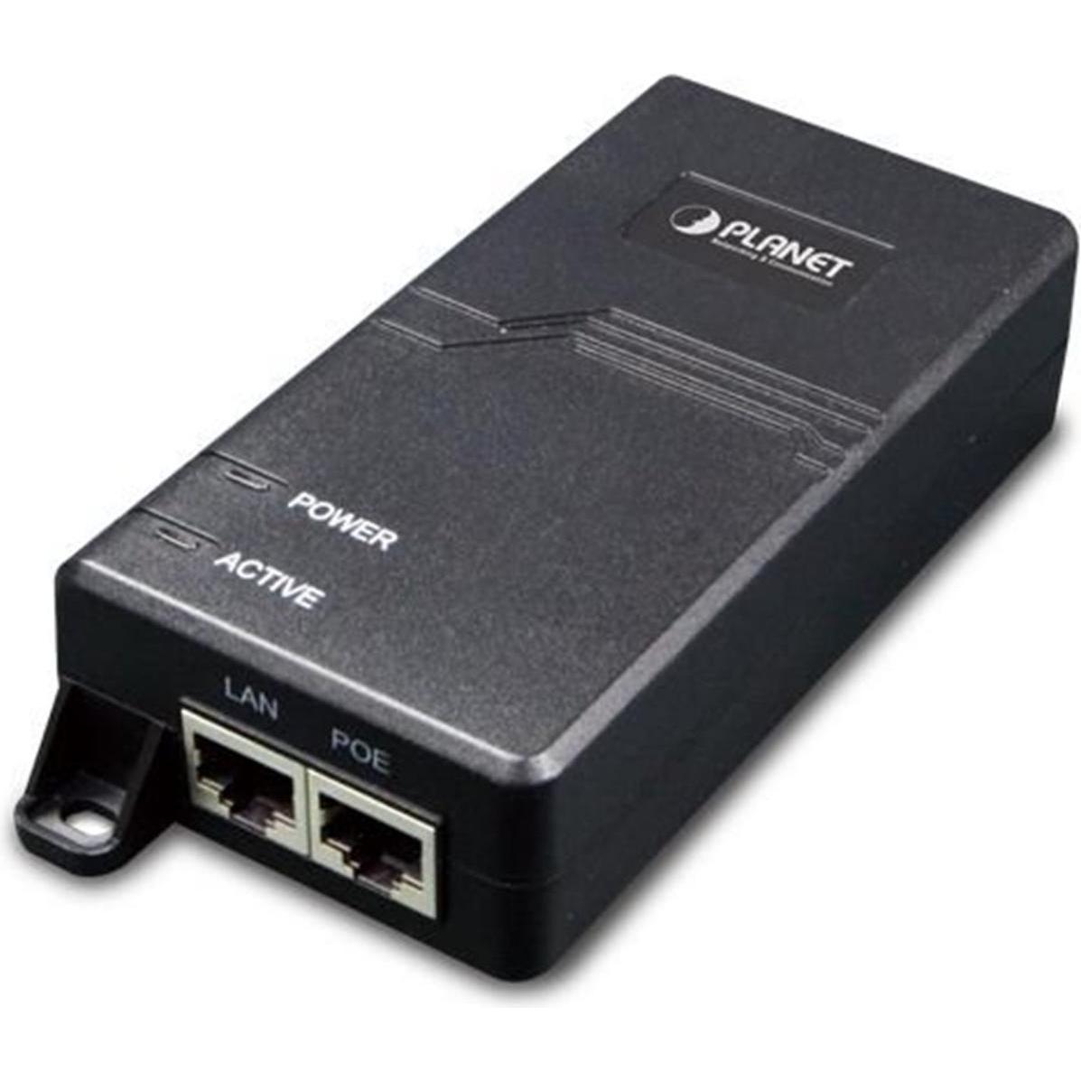 Thumbnail - Planet IEEE802.3at High Power PoE+ (2 Ports), Netzwerk Switch, Schwarz