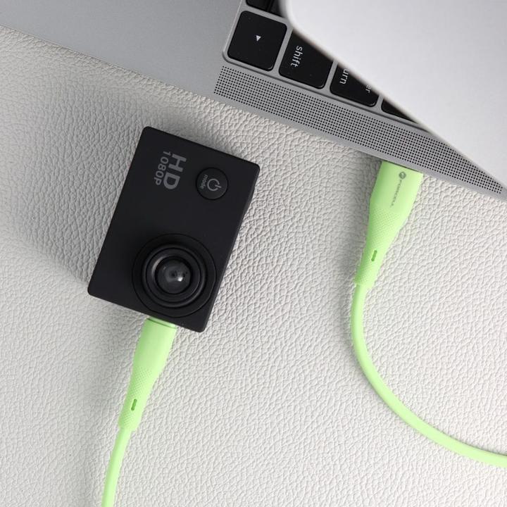 Immagine prodotto Forcell Cable F-ENERGY C341 cable USB A to Micro USB QC3.0 2,4A 18W Silicone 1 m green (1 m, USB 2.0, 18 W)