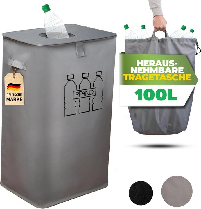 Produktbild Cottara Pfandflaschen Sammelbehälter mit Tragetasche (100 l)