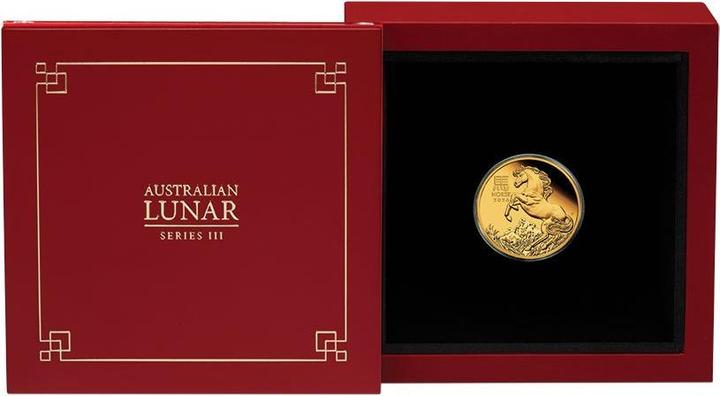 Produktbild The Perth Mint Gold Lunar III Pferd 1/10 oz PP - 2026 (999.90, 2026)