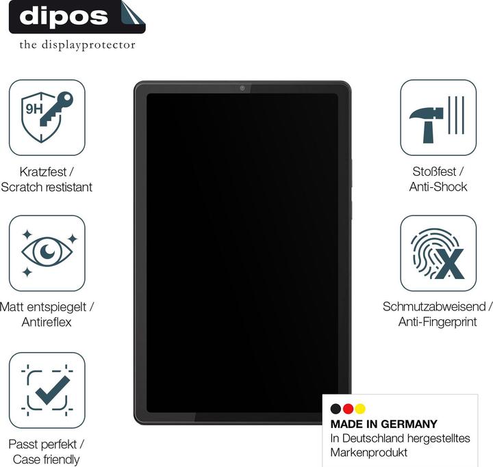 Produktbild Dipos Displayschutz Anti-Shock (2 Stück, Lenovo Tab M9)