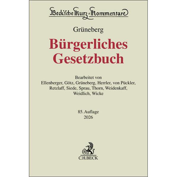 Beck C.H. Bürgerliches Gesetzbuch. BGB (62625418)
