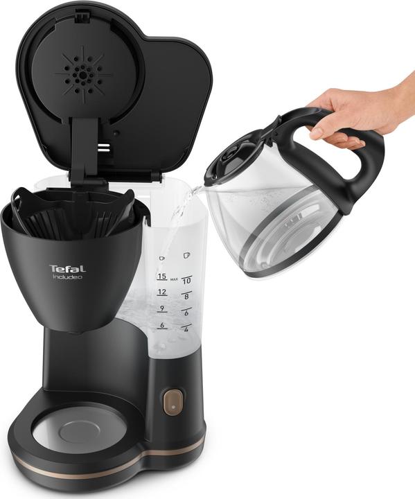 Immagine prodotto Tefal Caffettiera CM5338 Includeo in vetro 10-15 tazze