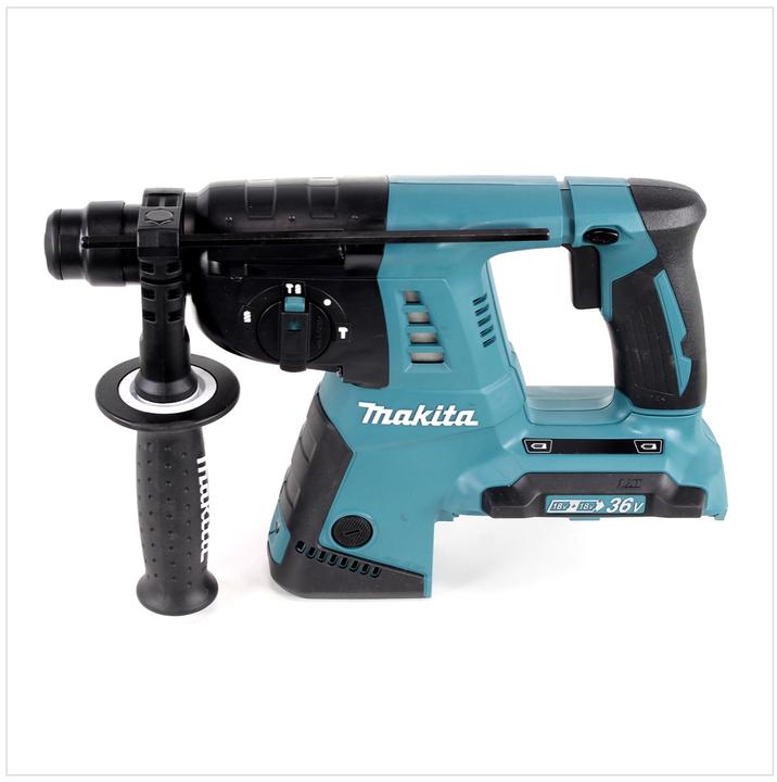 Actual product image Makita DHR 243 RMJ Cordless Brushless Rotary Hammer 2x 18 V / 36 V SDS-Plus Solo + 2x Batteries 4.0